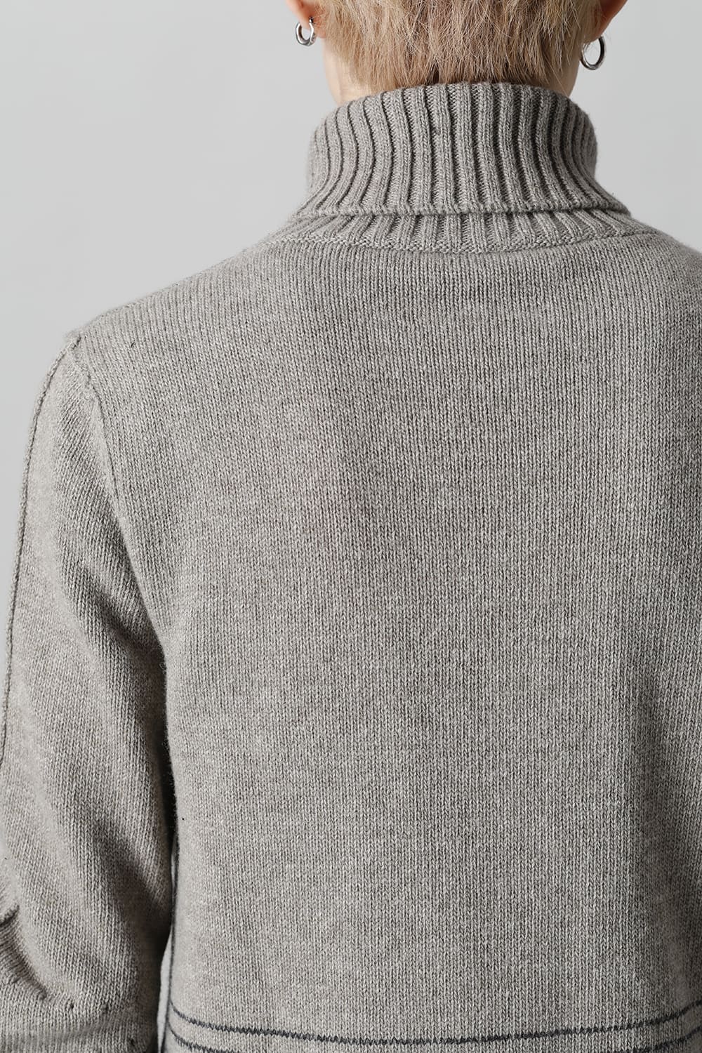 KNITTED FRONT PANEL HIGHNECK