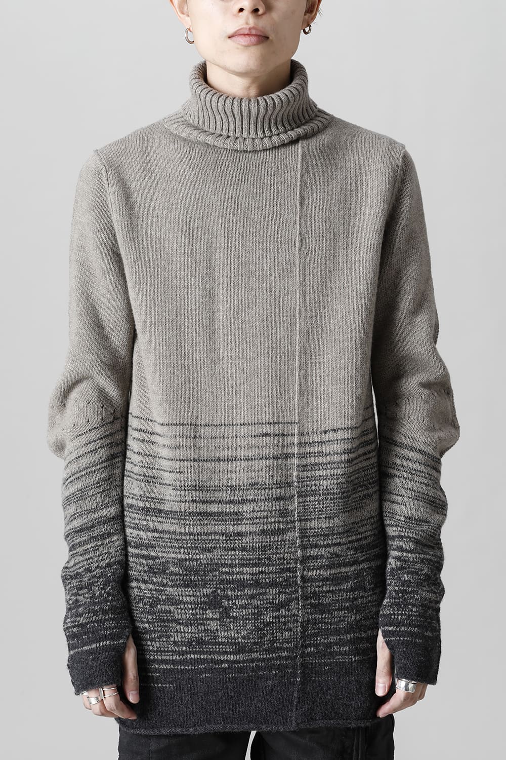 KNITTED FRONT PANEL HIGHNECK