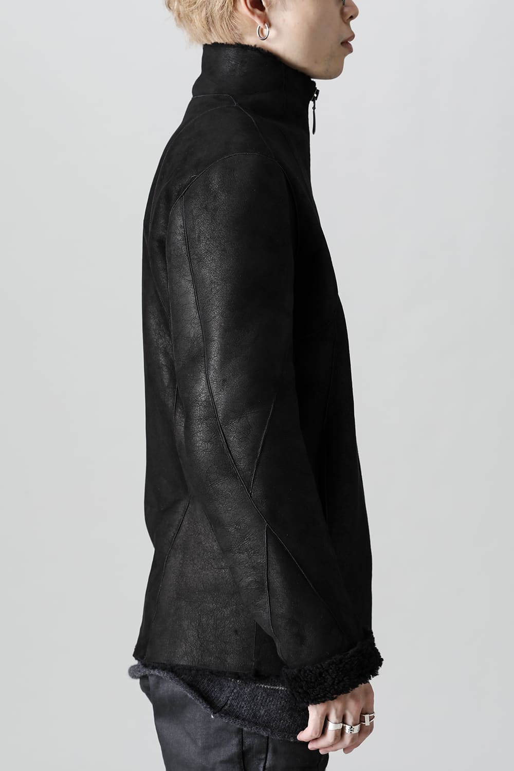 シープスキン ジップジャケット