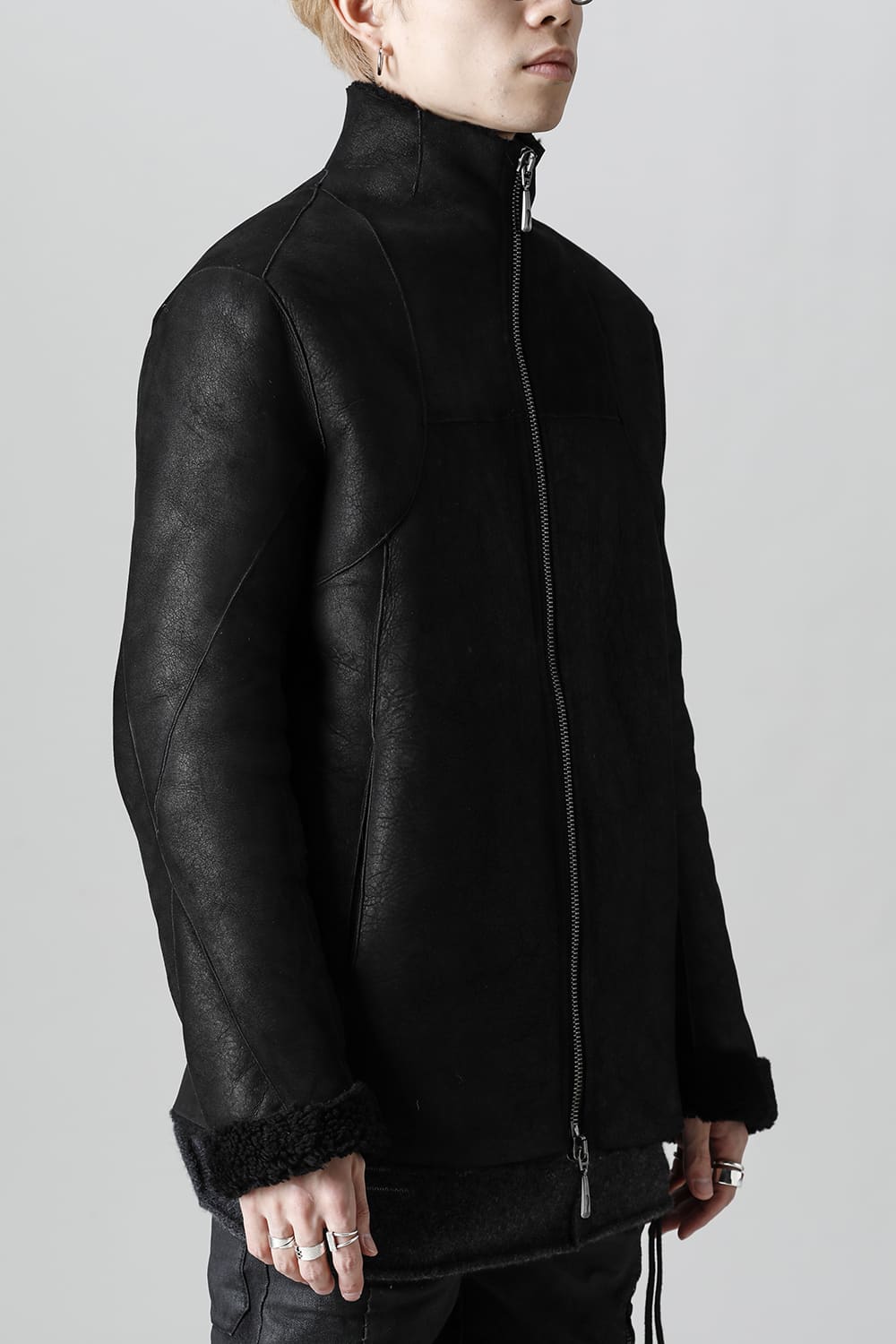 シープスキン ジップジャケット