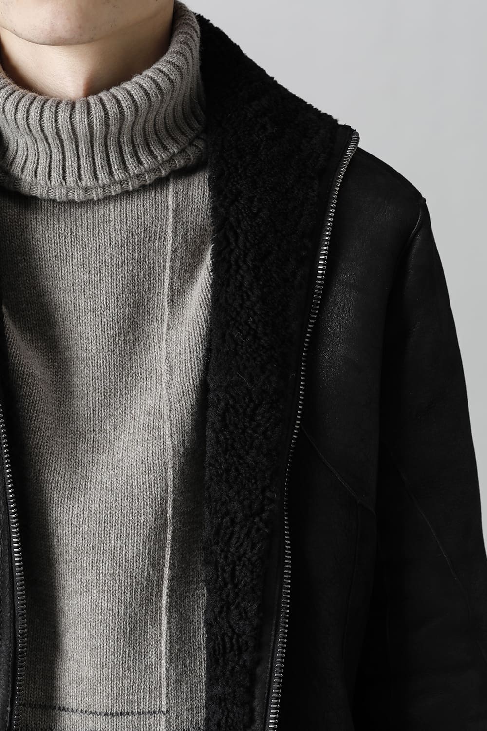 シープスキン ジップジャケット