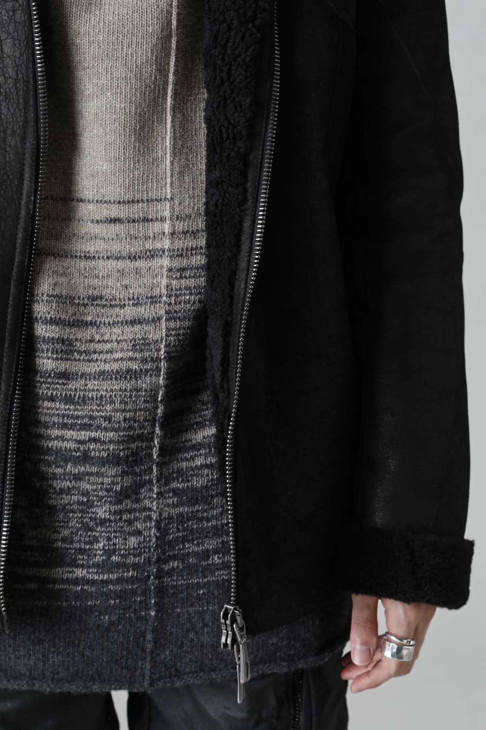 シープスキン ジップジャケット