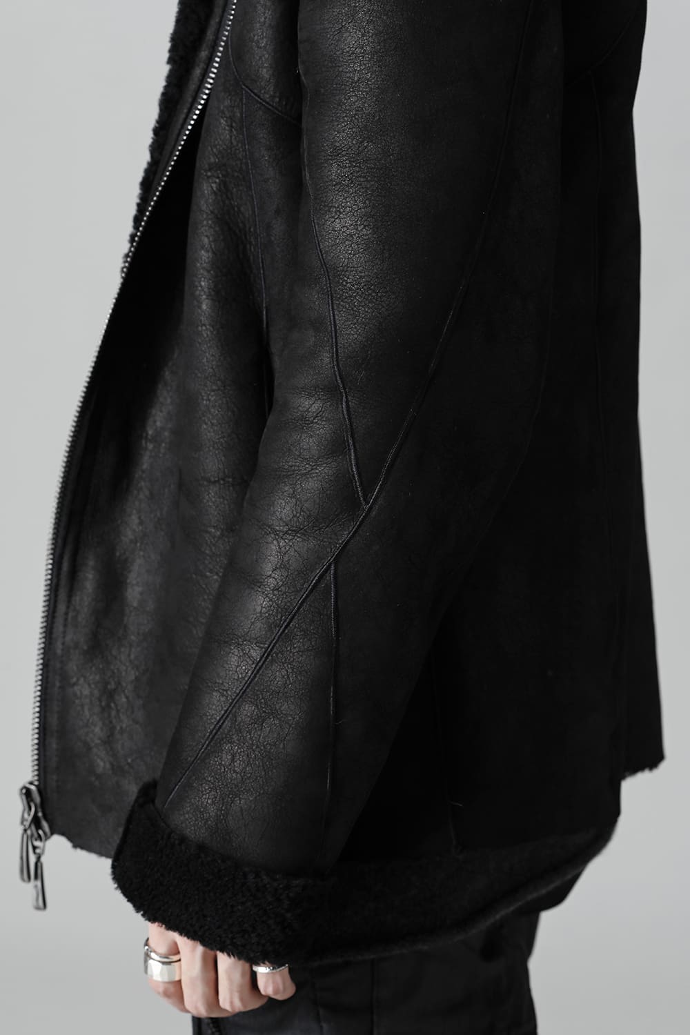 シープスキン ジップジャケット