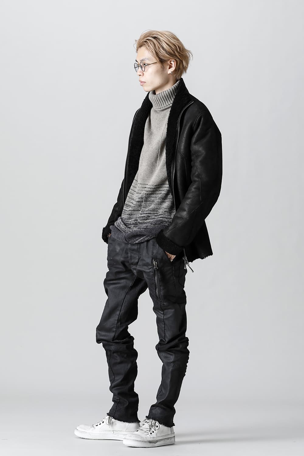 LEATHER SNEAKERS ICE