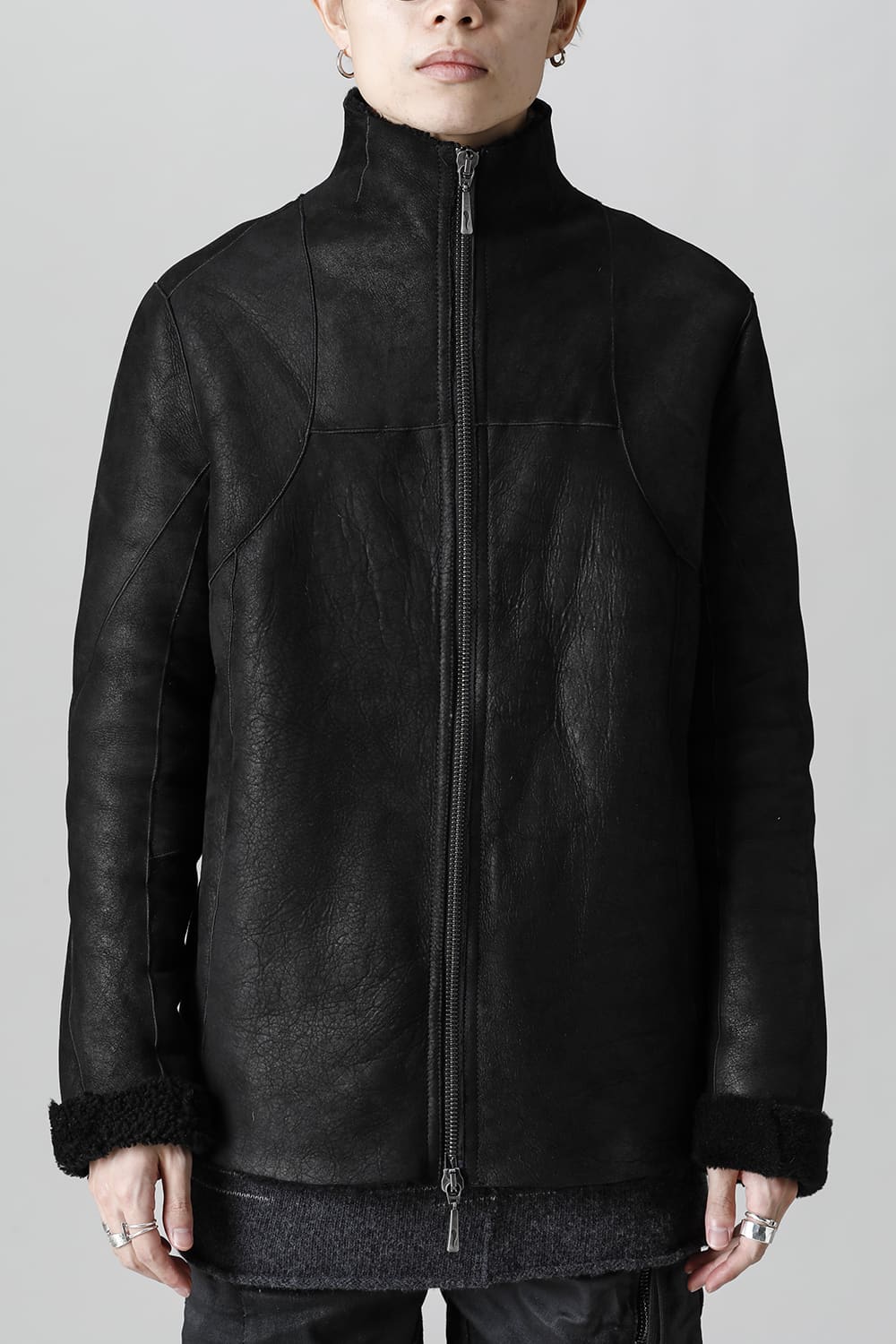 シープスキン ジップジャケット
