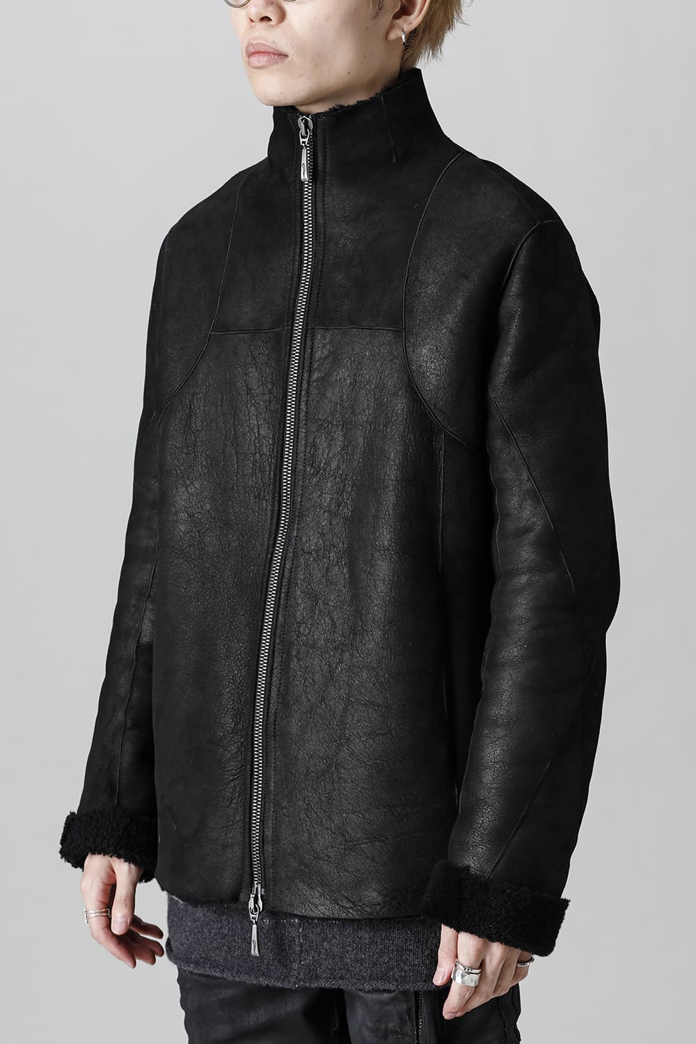 シープスキン ジップジャケット