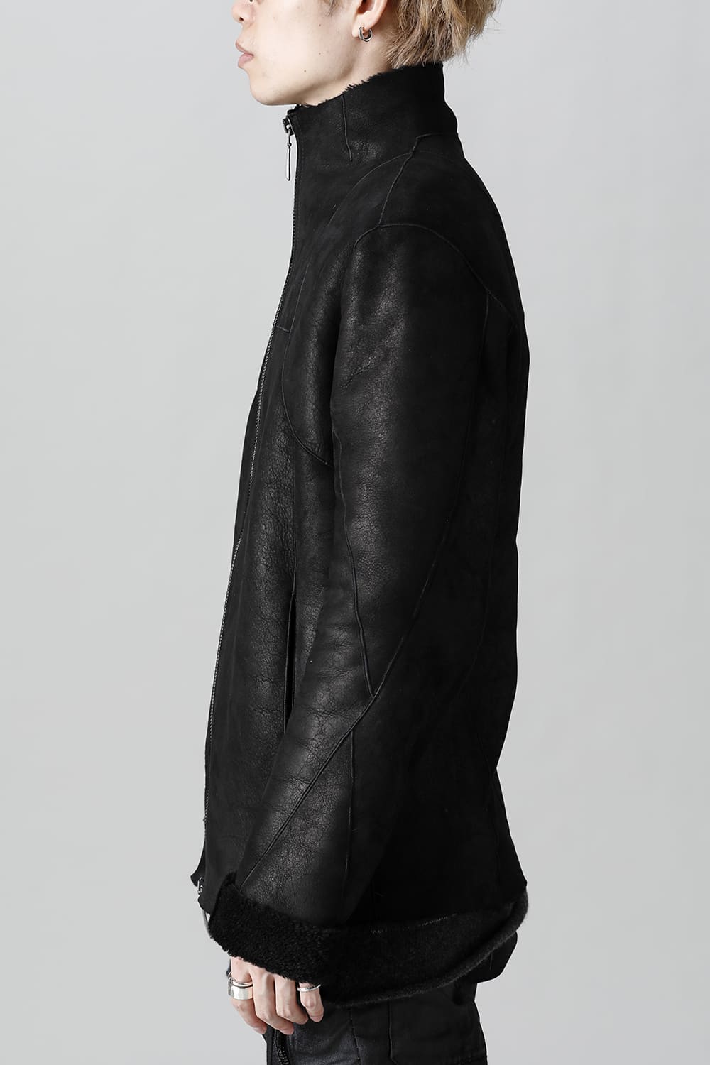 シープスキン ジップジャケット