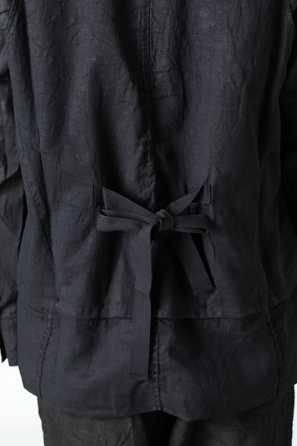 MODULAR SHIRT GILET  Waxed Black