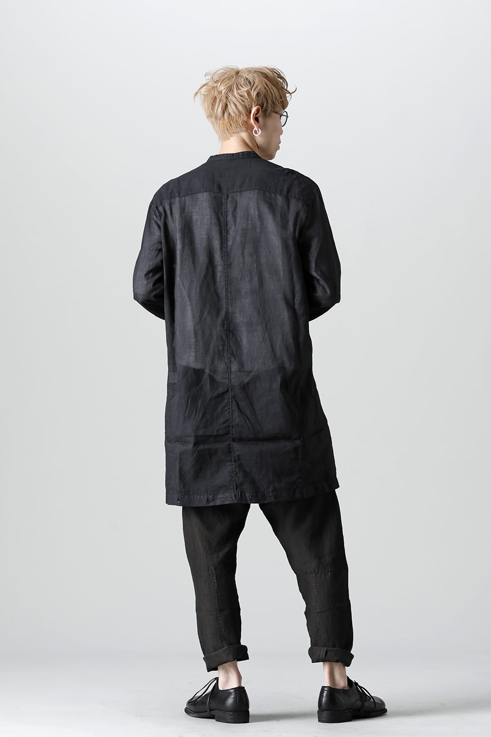 MODULAR SHIRT GILET  Waxed Black