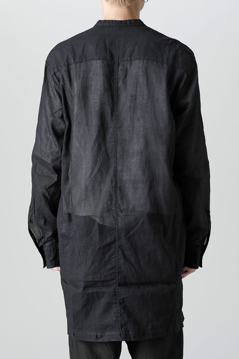MODULAR SHIRT GILET  Waxed Black