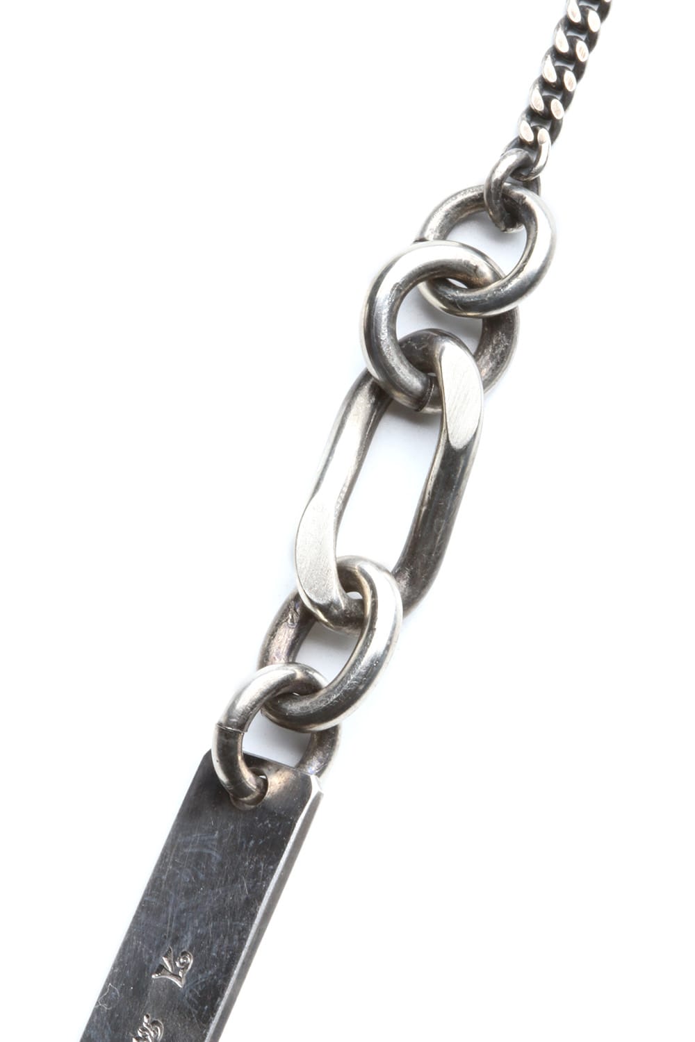 NECKLACE TAG HAMMERED