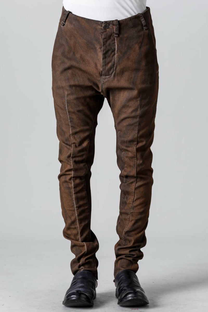 リブインサートダートスリムパンツ   グラニット