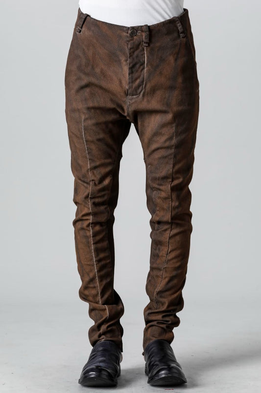 リブインサートダートスリムパンツ   グラニット