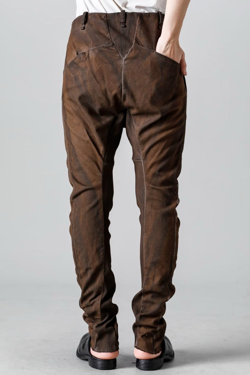 リブインサートダートスリムパンツ   グラニット