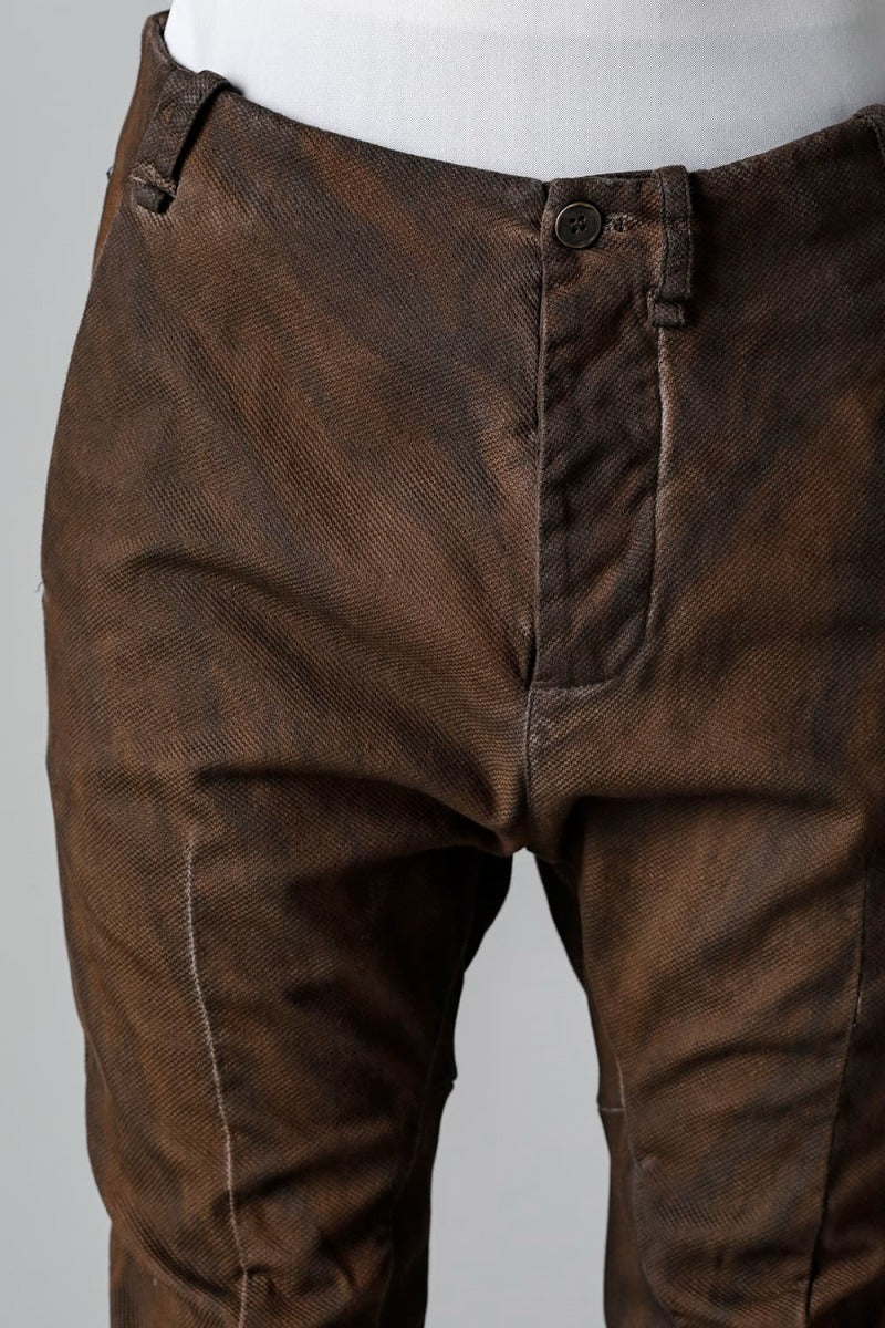 リブインサートダートスリムパンツ   グラニット