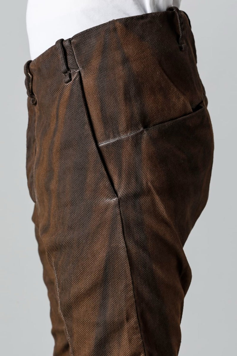 リブインサートダートスリムパンツ   グラニット