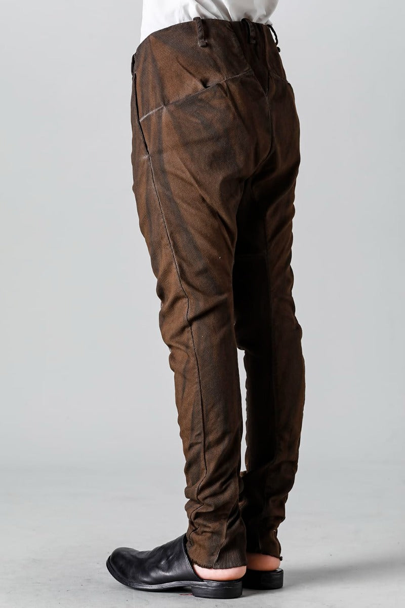 リブインサートダートスリムパンツ   グラニット