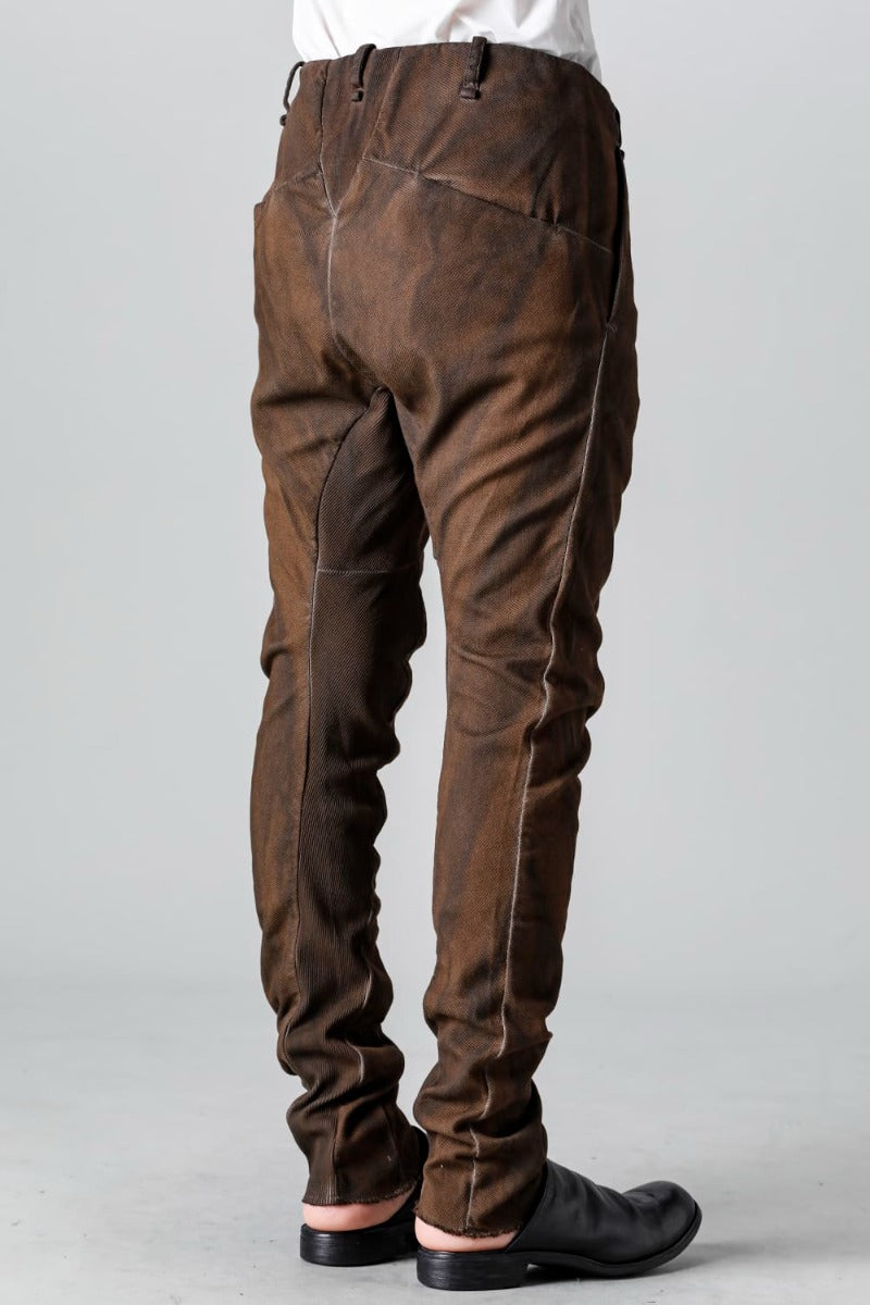 リブインサートダートスリムパンツ   グラニット