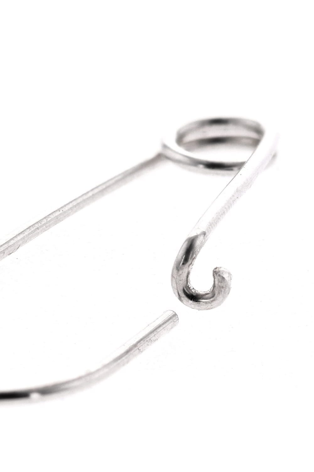 Earrings safety pin fine