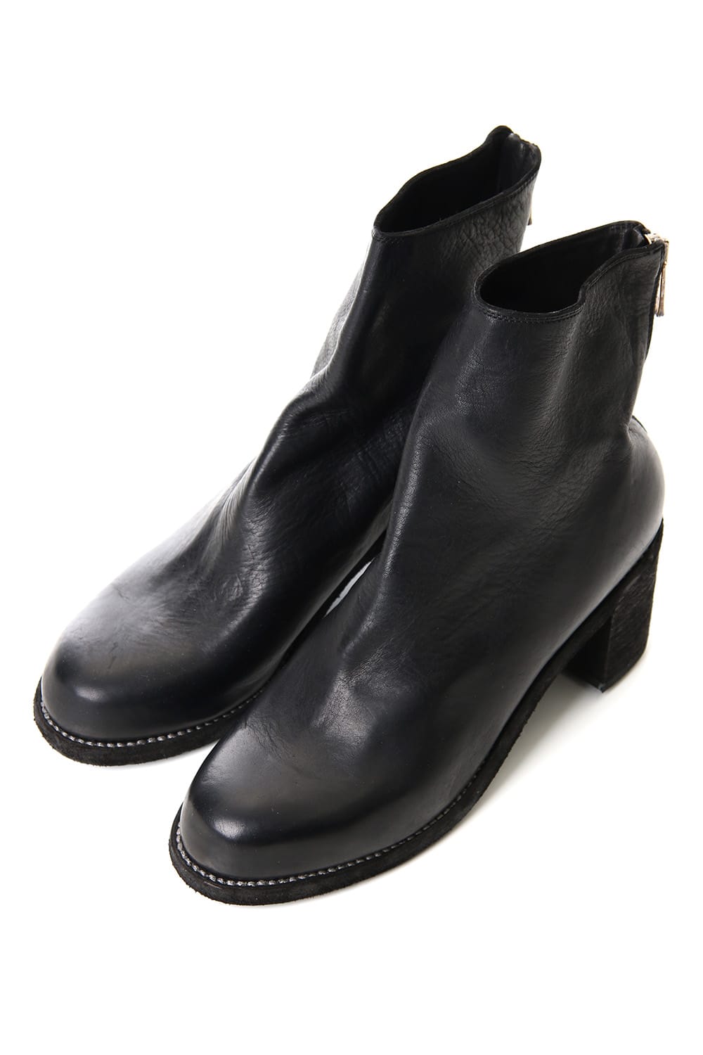 Orthopaedic Back Zip Boots Double Sole Horse Full Grain