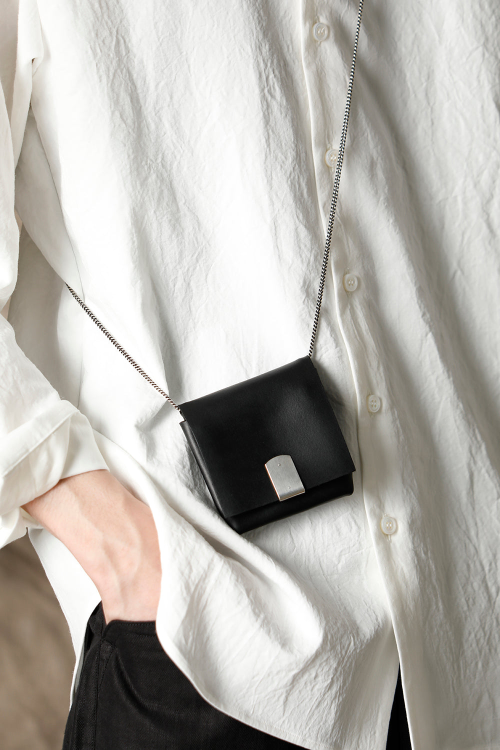 Purse chain hammered