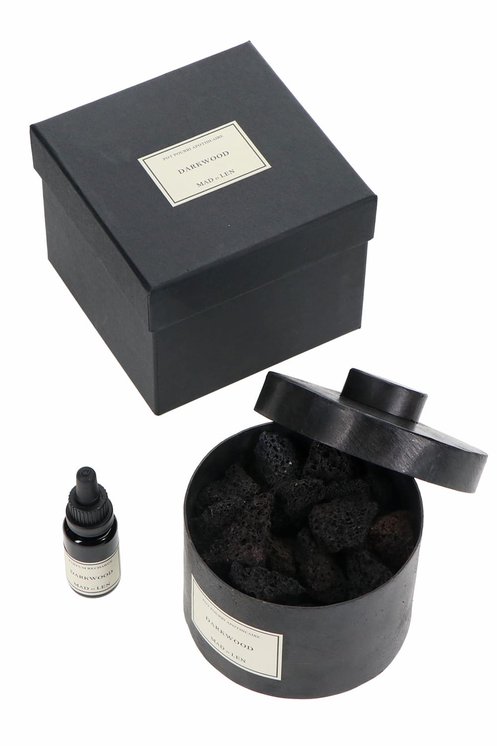 Dark Wood - Petit size Pot Pourri Lava Rock