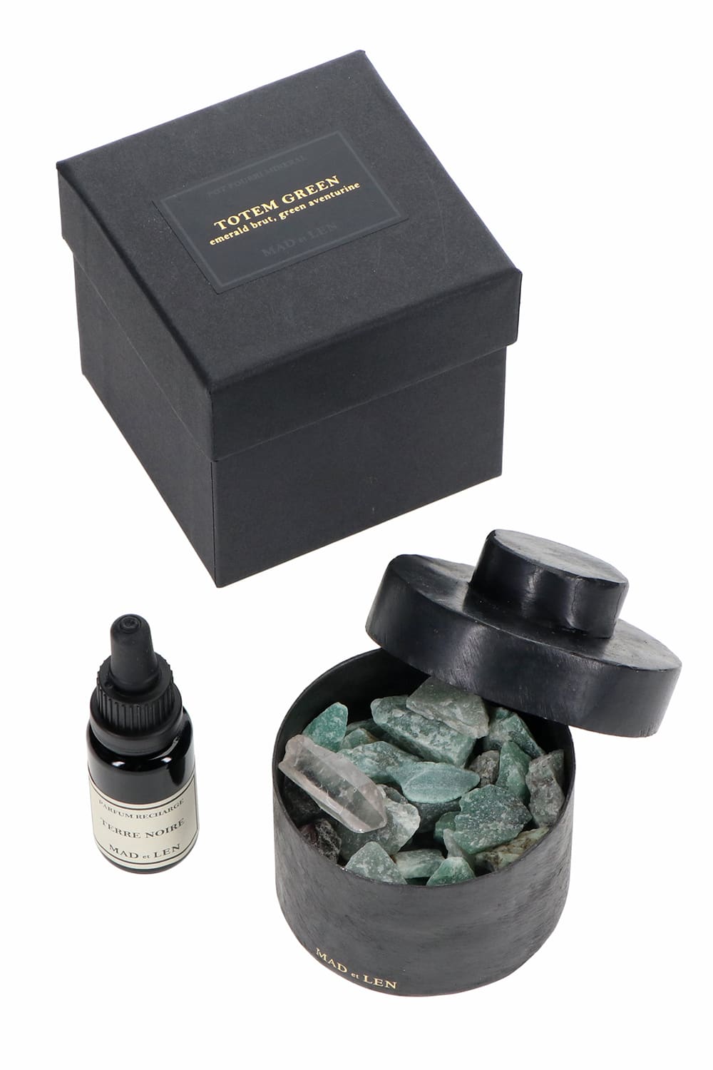 Terre Noire - Mini size Pot Pourri Green Emerald