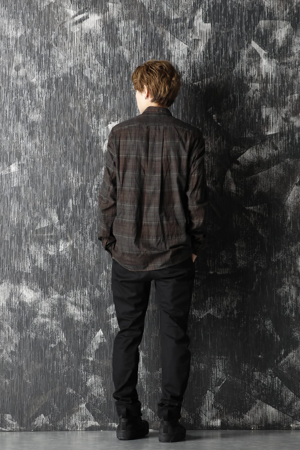 Shirt old check pigment dyed