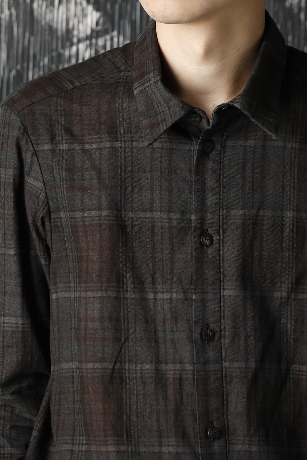 Shirt old check pigment dyed