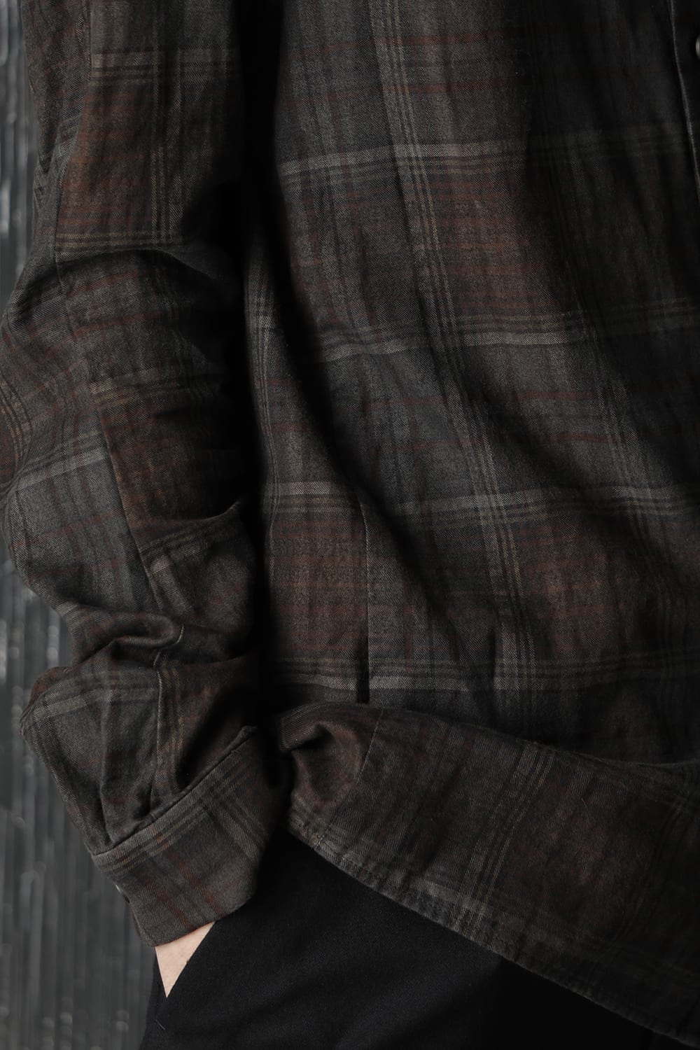 Shirt old check pigment dyed