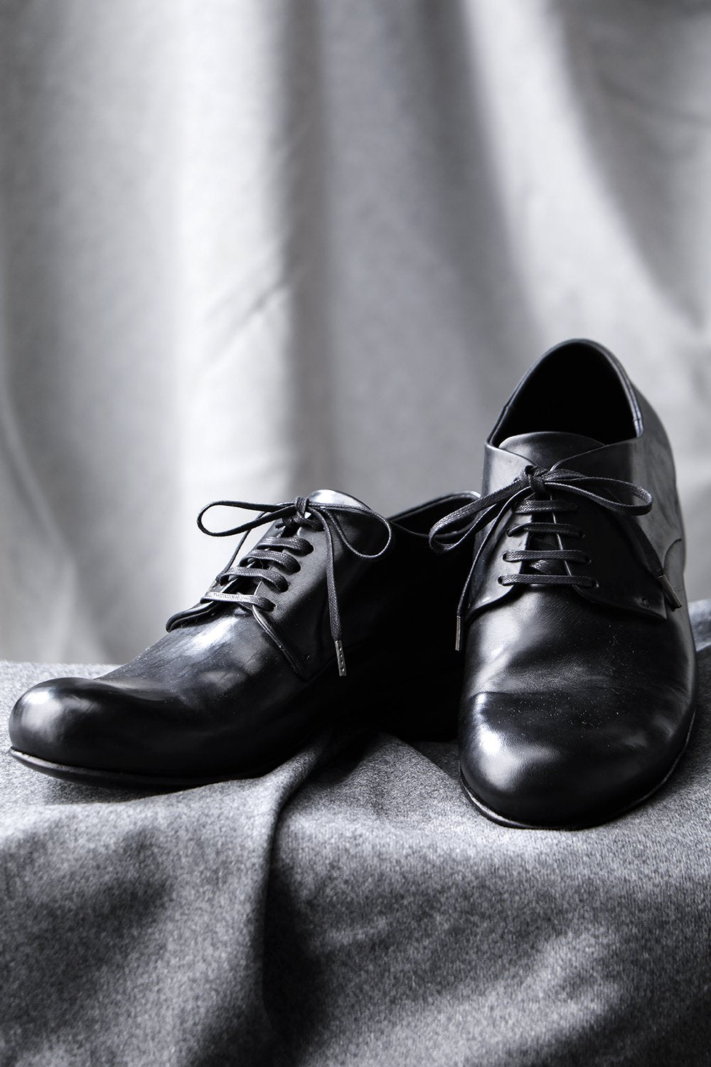 Two-Piece Derby Shoes Baby Calf Black