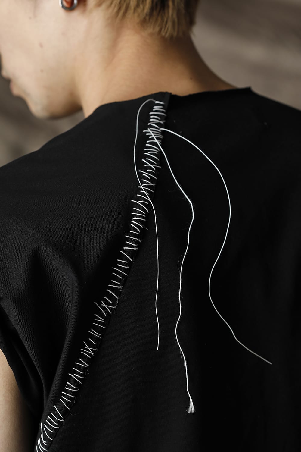 フレンチ スリーブ Tシャツ ブラック