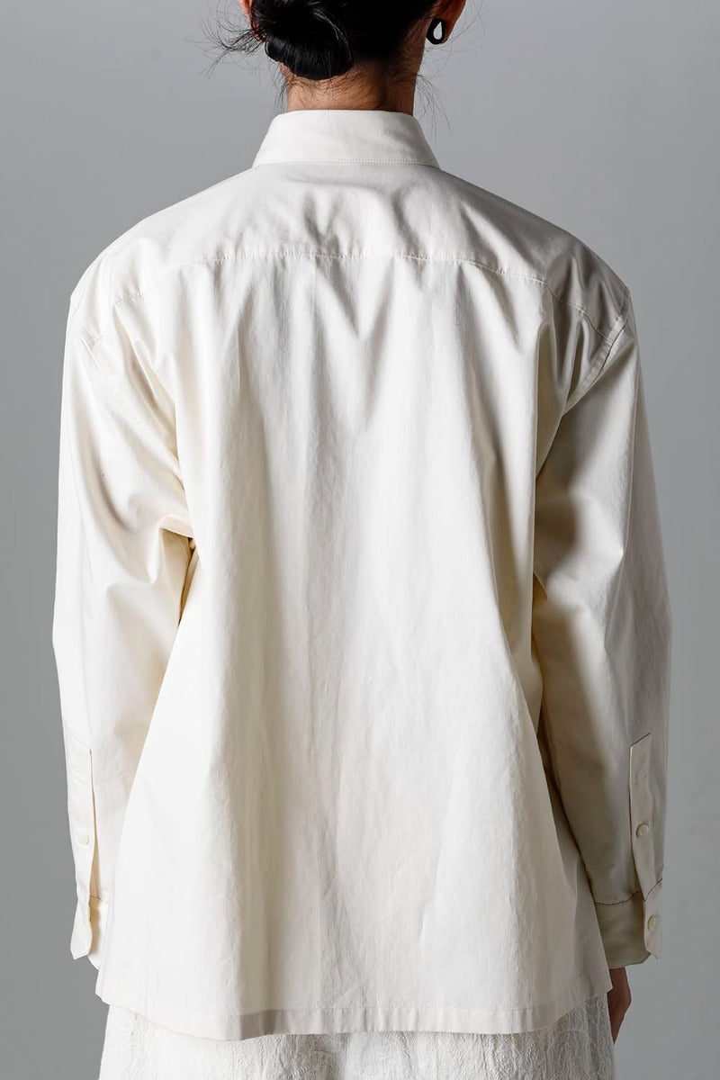 Wide Pockets Shirt Blouson Ivory