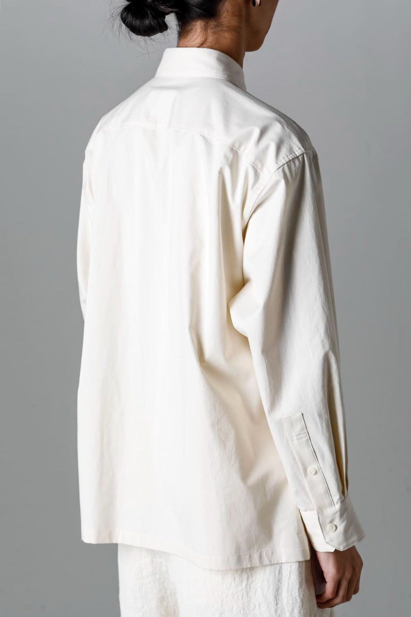 Wide Pockets Shirt Blouson Ivory