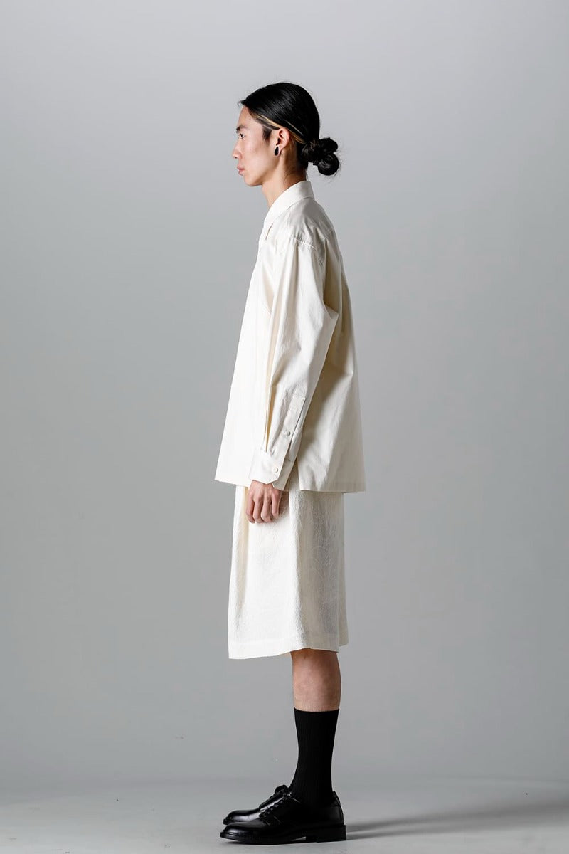 Wide Pockets Shirt Blouson Ivory