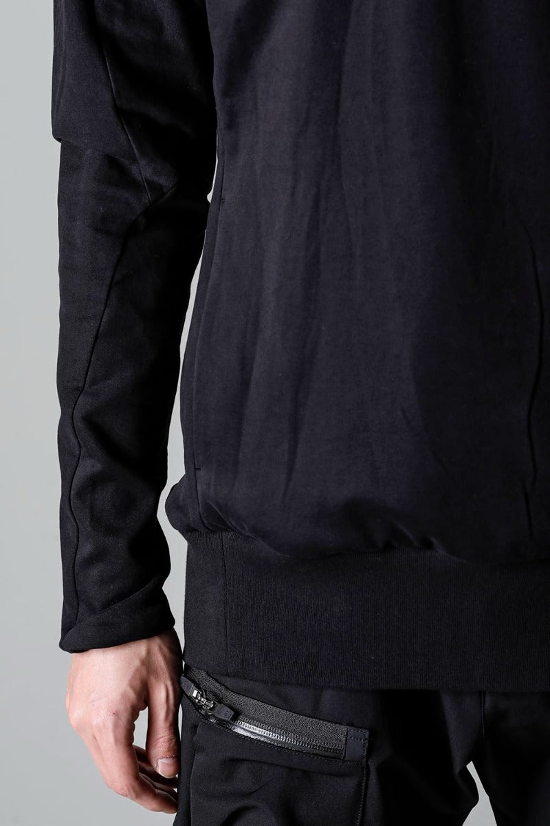 Hight neck pullover cotton jersey  Used Black