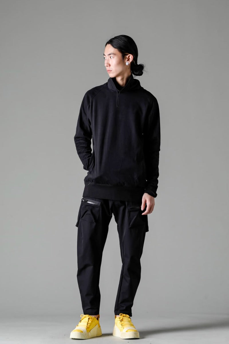 Hight neck pullover cotton jersey  Used Black