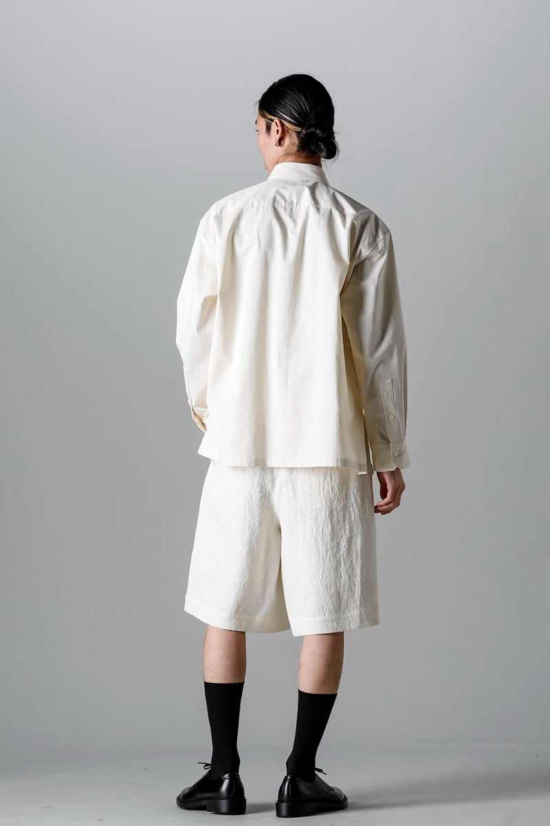 Wide Pockets Shirt Blouson Ivory