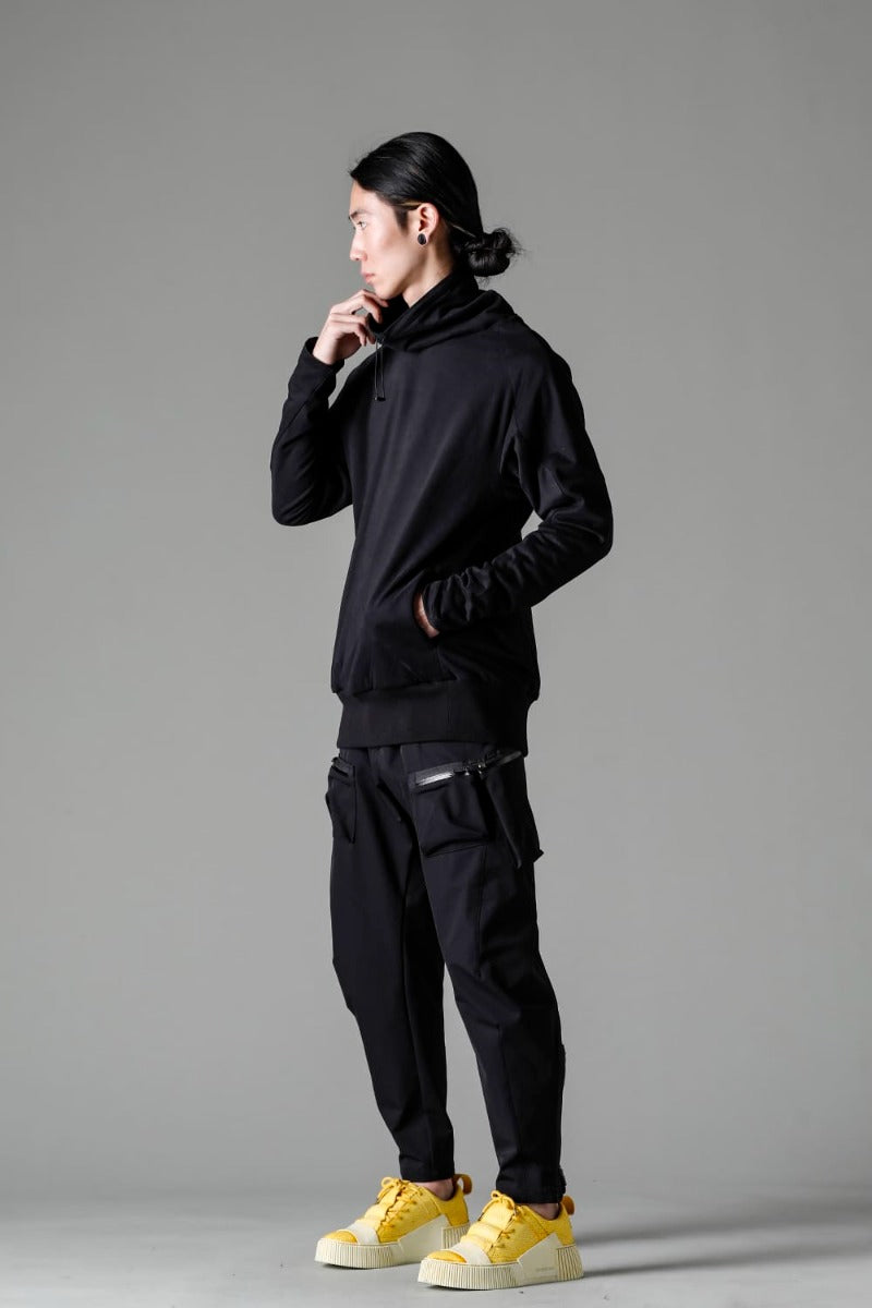 Hight neck pullover cotton jersey  Used Black