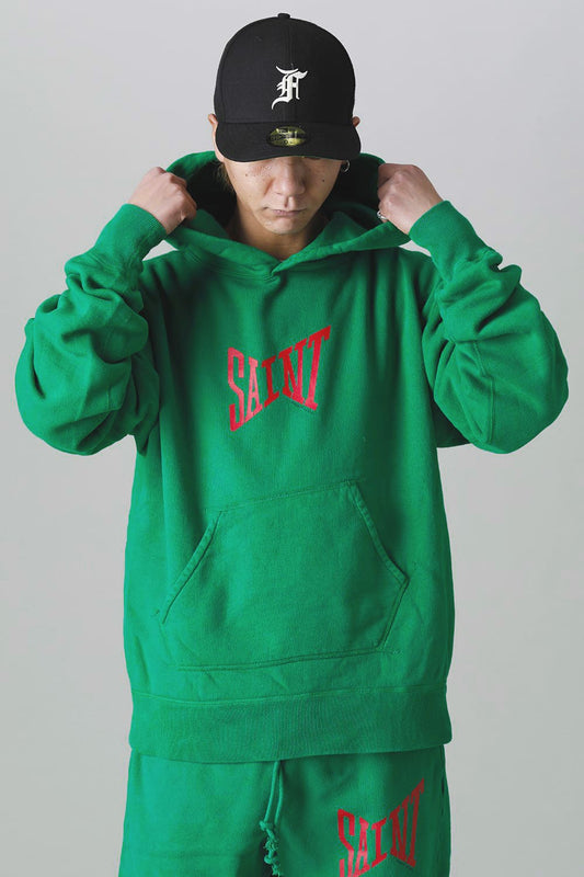 SAINT Logo hoodie Green