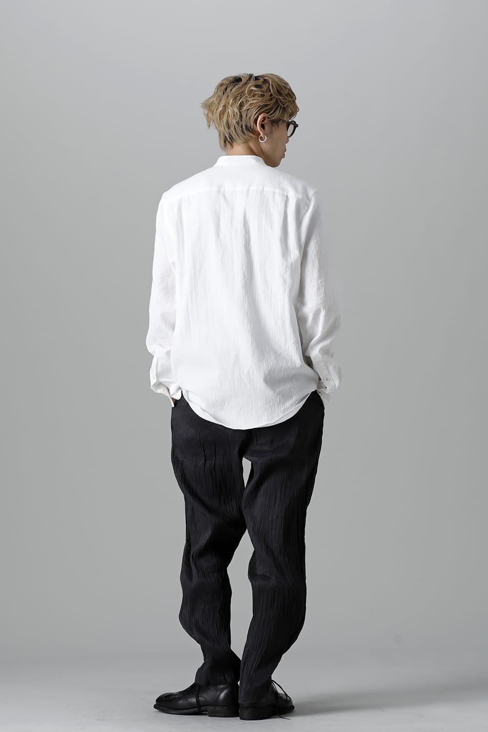 ANNASTESIA Limited Stand Collar Shirt White