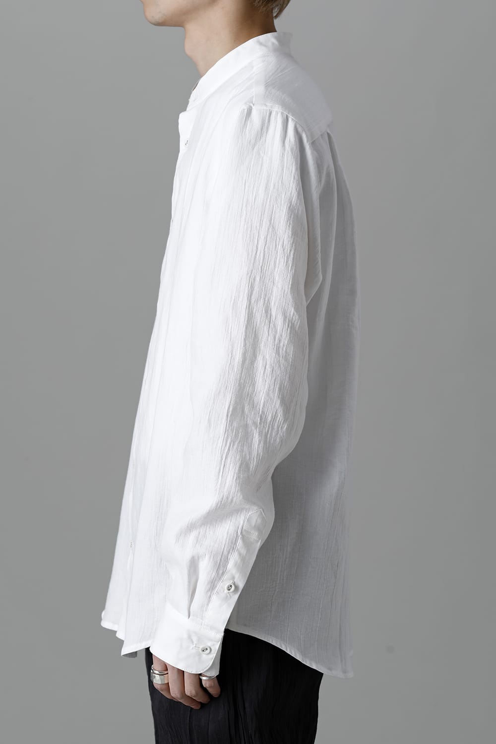 ANNASTESIA Limited Stand Collar Shirt White