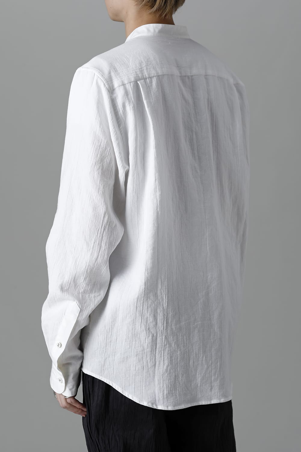 ANNASTESIA Limited Stand Collar Shirt White