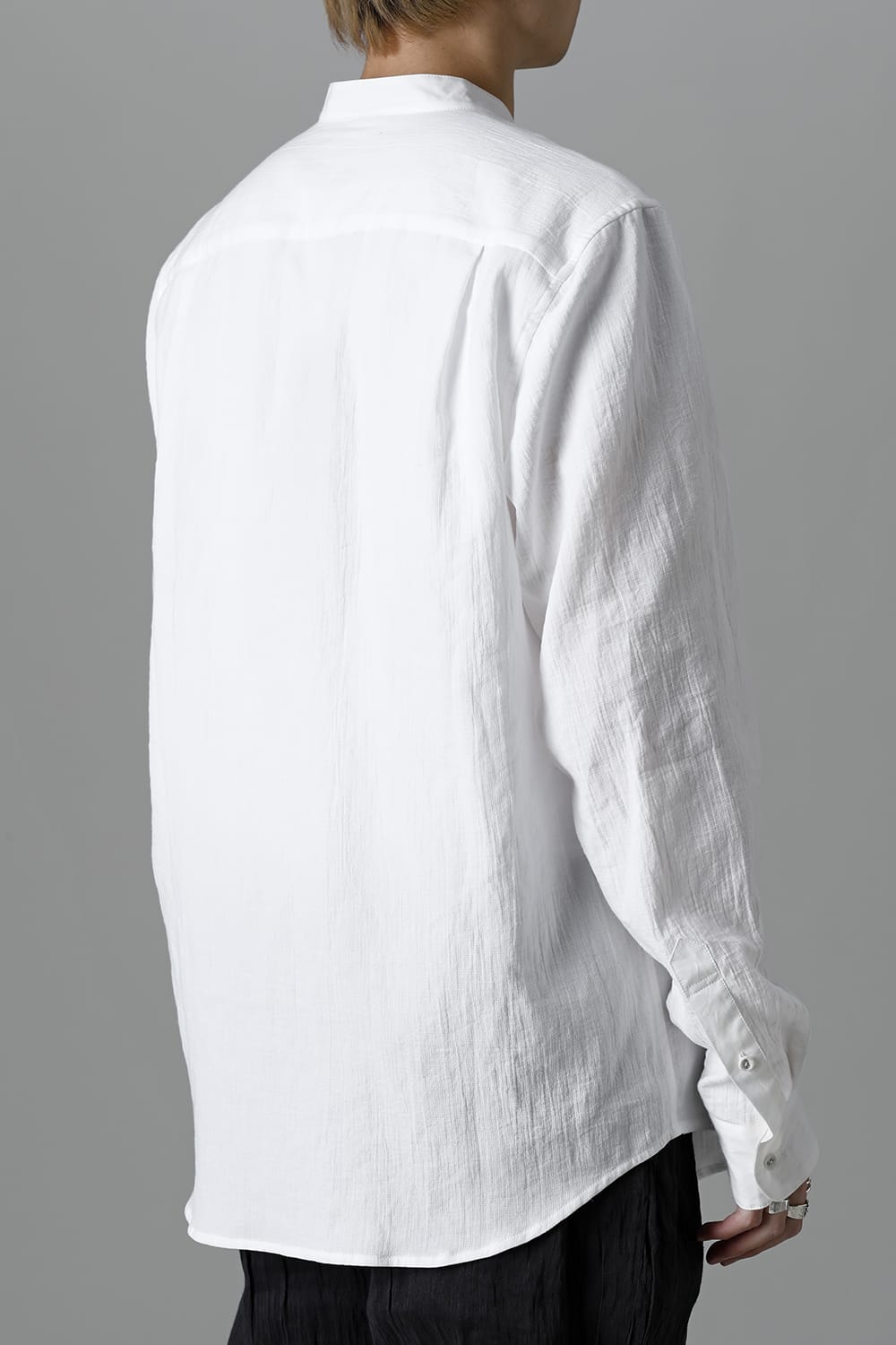 ANNASTESIA Limited Stand Collar Shirt White