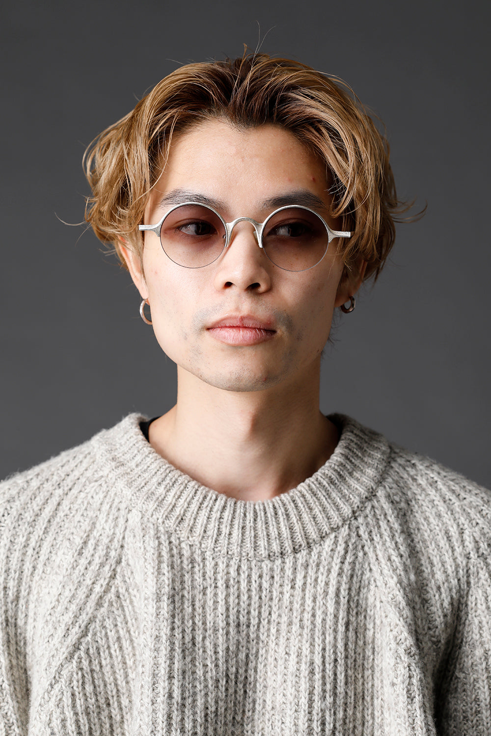 RG0091AG ZIGGY CHEN x RIGARDS 925 Silver Sterling Textured Sun Lens