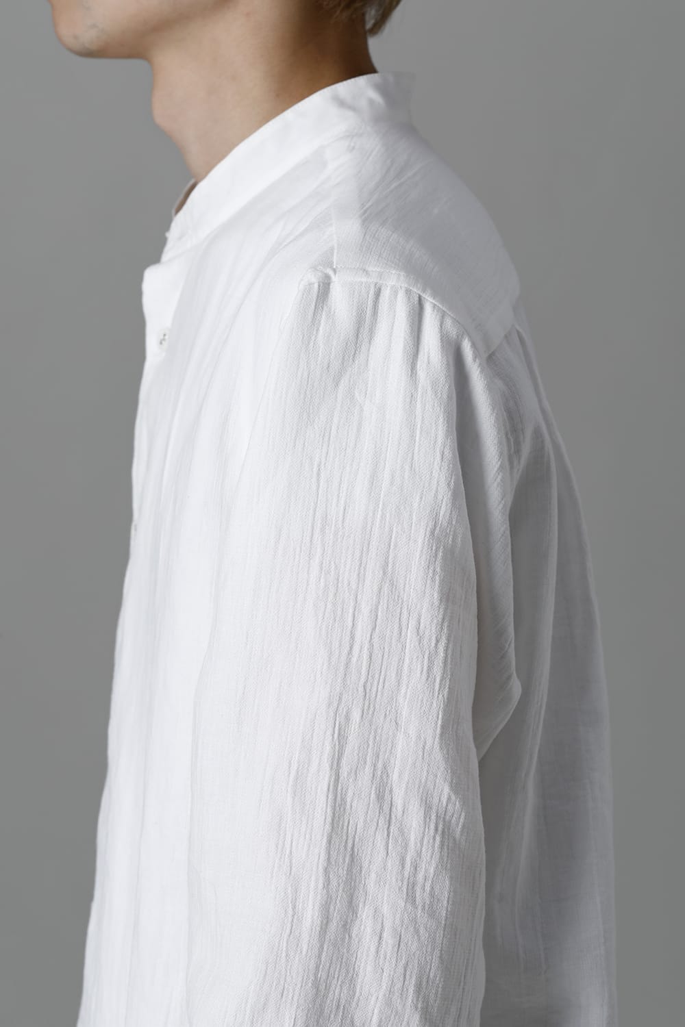 ANNASTESIA Limited Stand Collar Shirt White