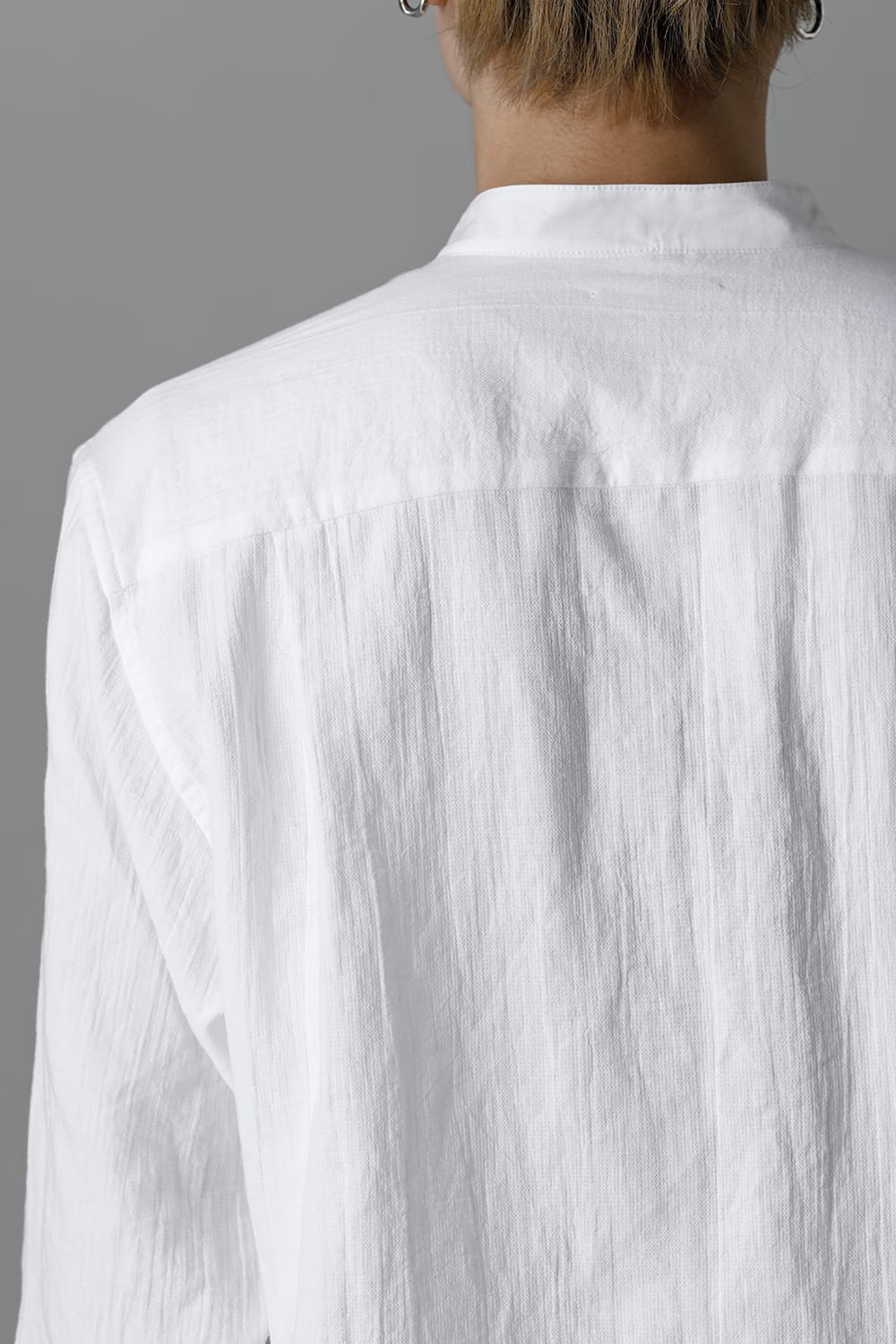 ANNASTESIA Limited Stand Collar Shirt White