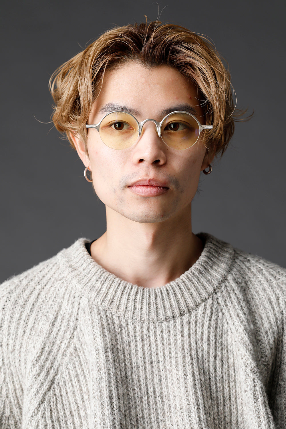 ZIGGY CHEN x RIGARDS Collaboration RG0091AG / 925 Silver Sterling Textured Clear Lens