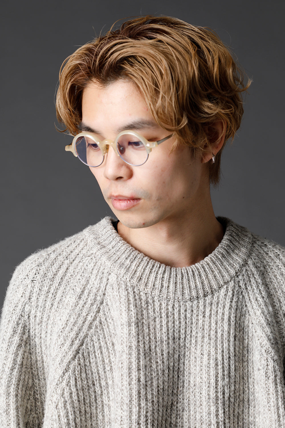 RG0109 Genuine Horn Amber Clear Lens