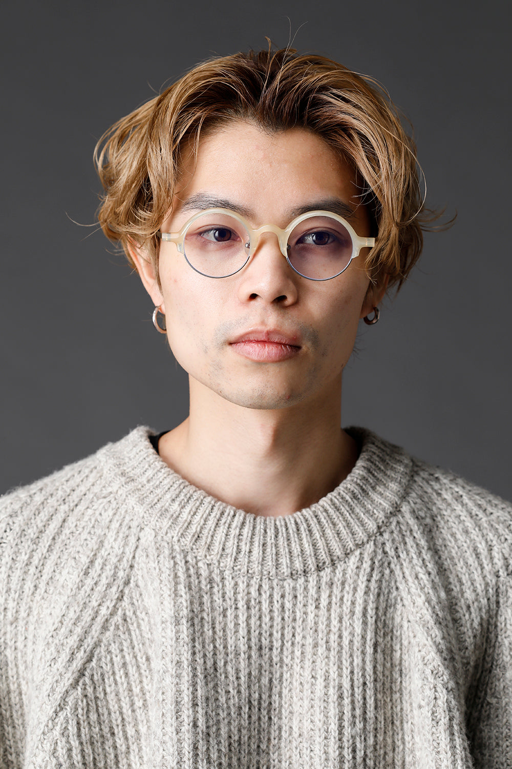 RG0109 Genuine Horn Amber Clear Lens